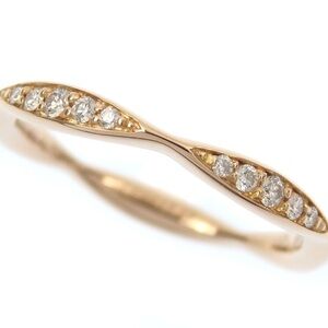 18kt Rose gold and diamond Chanel Camelia ring fine jewelry